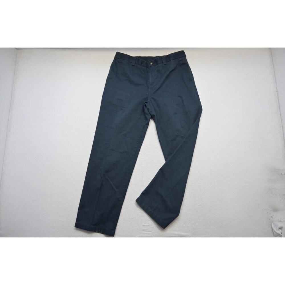 Duluth Trading Co. Twill Chino Pants Rugged Khakis Flat Blue Mens Size 36 x 32